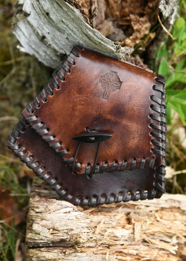 1616619400 - LARP Sacoche Ceinture en Cuir à Motif Pict