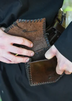1616619400 - LARP Sacoche Ceinture en Cuir à Motif Pict