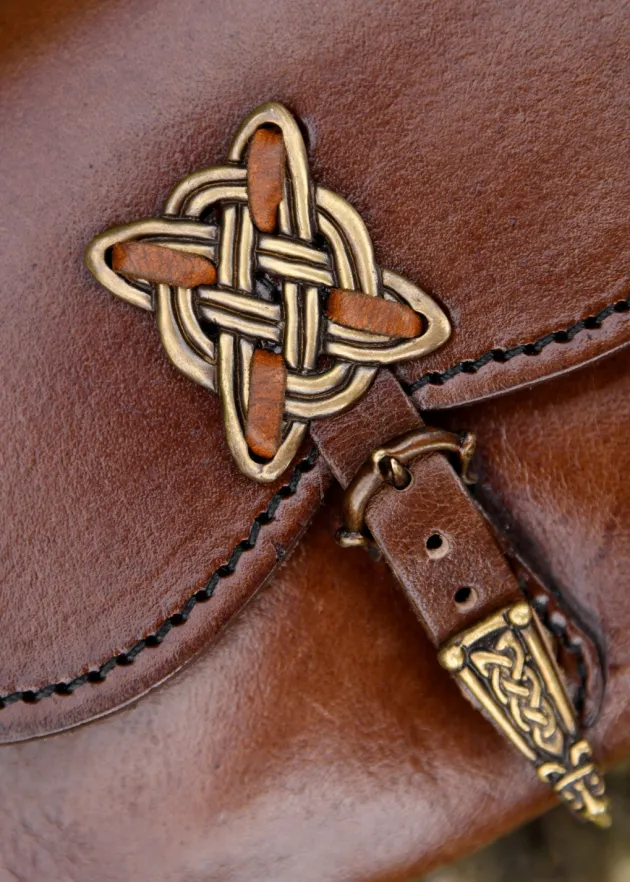 1616414400 - LARP Sacoche Cuir avec ornements celtiques