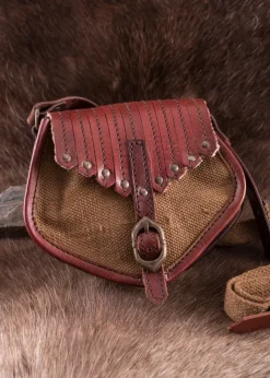 1616619500 - LARP Sac style viking, cuir et toile