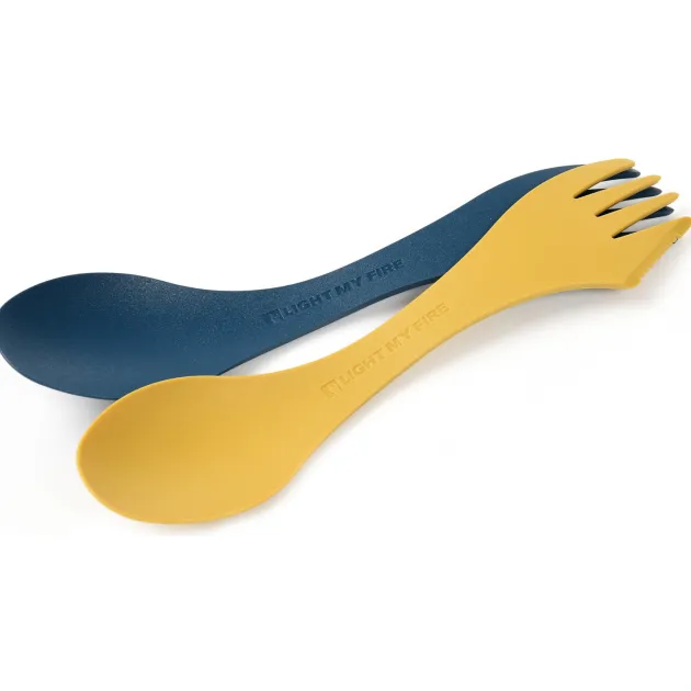 LMF2412411413 - Light my fire Set de 2 sporks bioplastic Musty Yellow/Hazy Blue