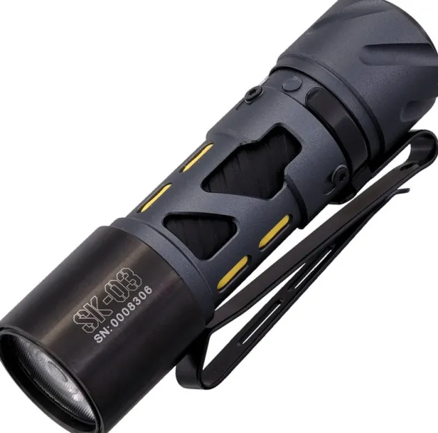 LPGSK03AL - LOOP GEAR SK03 Torche Aluminium E-Tritium 1000lm 920mAh 14500 USB-C NOIR