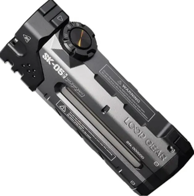 LPGSK05PRO - LOOP GEAR SK05 Pro Torche Powerbank 20W 8000mAh 4360lm USB-C 2x18650 Doubles Emetteurs