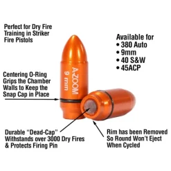 LY0097 - LYMAN DOUILLES AMORTISSEUR ORANGES 9MM X2