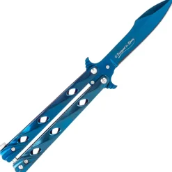 MA02114 COUTEAU PAPILLON RAINBLUE TWISTER
