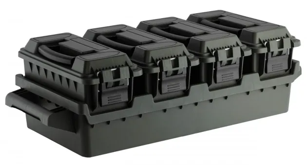 MAL970 - Set 4 caisses à munitions avec bac de transport