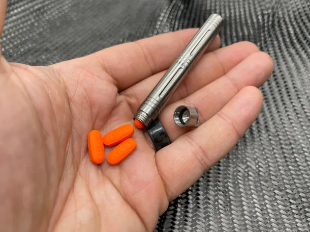 MAR028 - Maratac capsule étanche titane Slim Pick