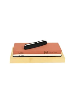 MAXKNIVES - MK1706 - Pierre d'affûtage sur support + guide d'affûtage