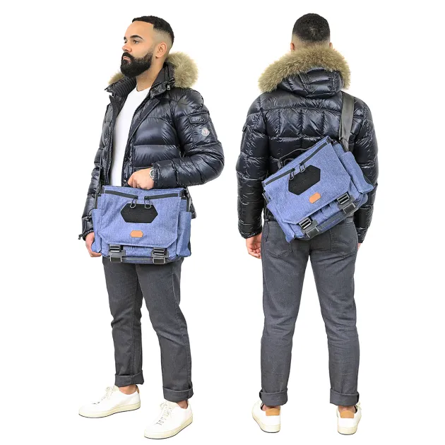 656112MBLU - Vanquest Gofer 12 sac messenger Mdinight blue