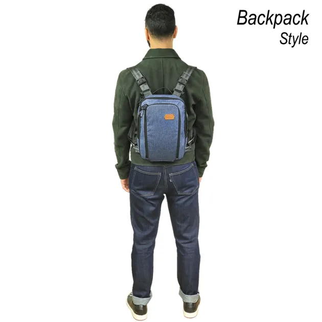 815108MBLU - Vanquest Sac convertible Carbide-8 Midnight blue