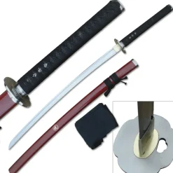 MC-TR-024RD Ten Ryu - Hand Forged Samurai Sword reverse
