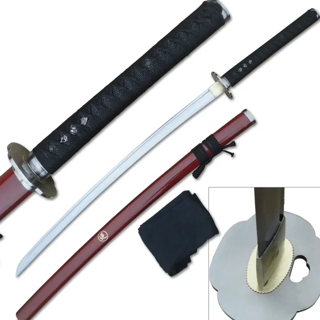 MC-TR-024RD Ten Ryu - Hand Forged Samurai Sword reverse