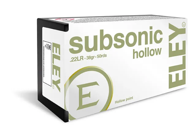 MD922 - Cartouches Eley Subsonic Hollow point cal .22LR