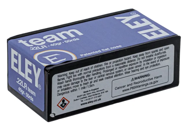 MD918 - Cartouches 22LR Eley team - boîte de 50