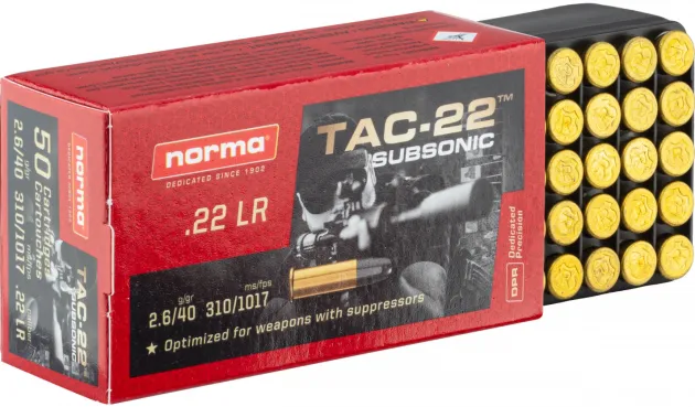 MD344 - Cartouches 22lr Norma Subsonique 1X50