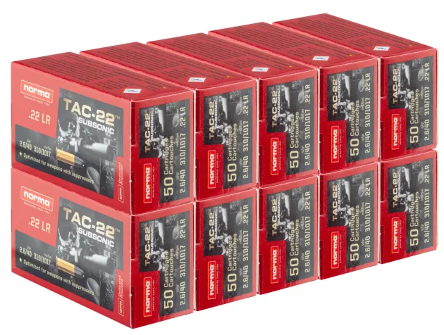 MD344 - Cartouches 22lr Norma Subsonique 1X50