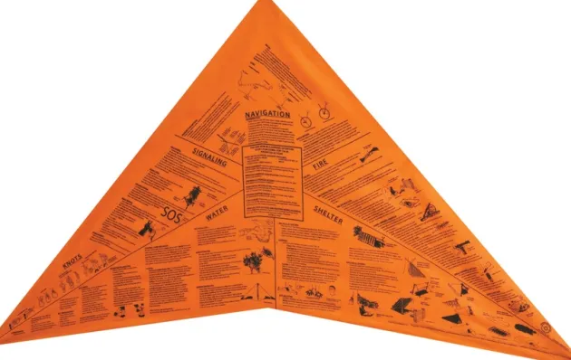 METHSO - Survival Metrics Bandana de survie Orange