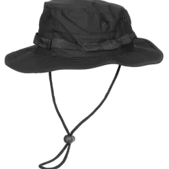 MFH10713AL MFH US GI Chapeau de brousse, mentonnière, GI Boonie, Rip Stop, noir taille L