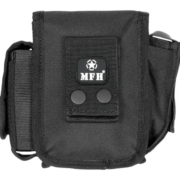 MFH30745A Poche ceinturon avec 3 compartiments, noir