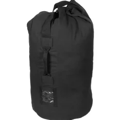 MFH30505A sac de marine américain, noir, avec sangles