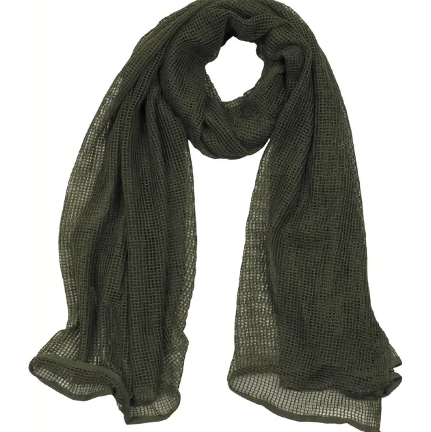 MFH16305B Écharpe filet, vert, ca. 190 x 90 cm