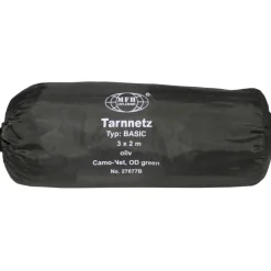 MFH27877B filet camouflage, 2x3m, "Basic", kaki, avec sac de PVC