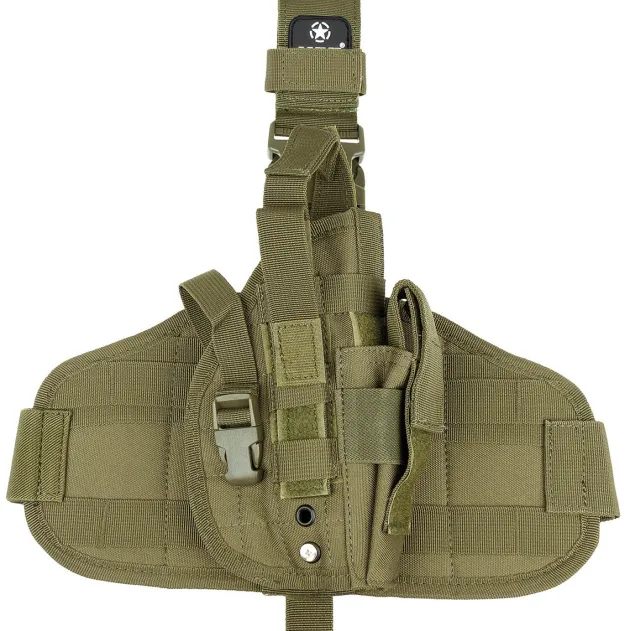 MFH30708B MFH Holster, "MOLLE", sangles de cuisse et ceinturon, kaki
