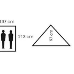 MFH32123B Tente "Minipack", 2 personnes, kaki, 213x137x97cm