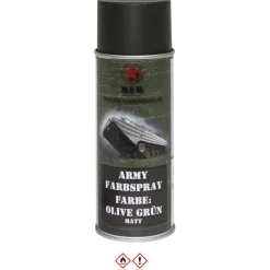 MFH27375E Bombe de peinture armée, VERT OD, mat, 400 ml