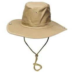 MFH10703FM Chapeau de brousse, kaki, mentonnière, bord pliable TAILLE M