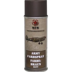 MFH27375G Bombe de peinture armée, BRUN, mat, 400 ml