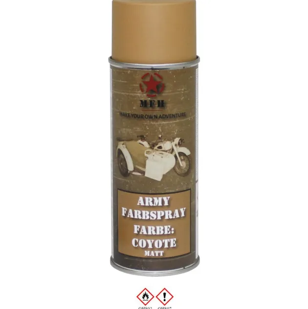 MFH27375I Bombe de peinture armée, COYOTE, mat, 400 ml