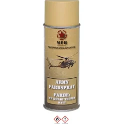 MFH27375J Bombe de peinture armée, WH KHAKI TROPICAL, mat, 400 ml