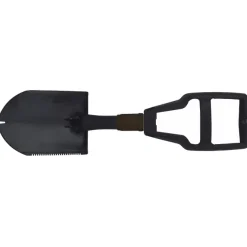 MFH27031 pelle pliante, manche plastique, noir, avec sac
