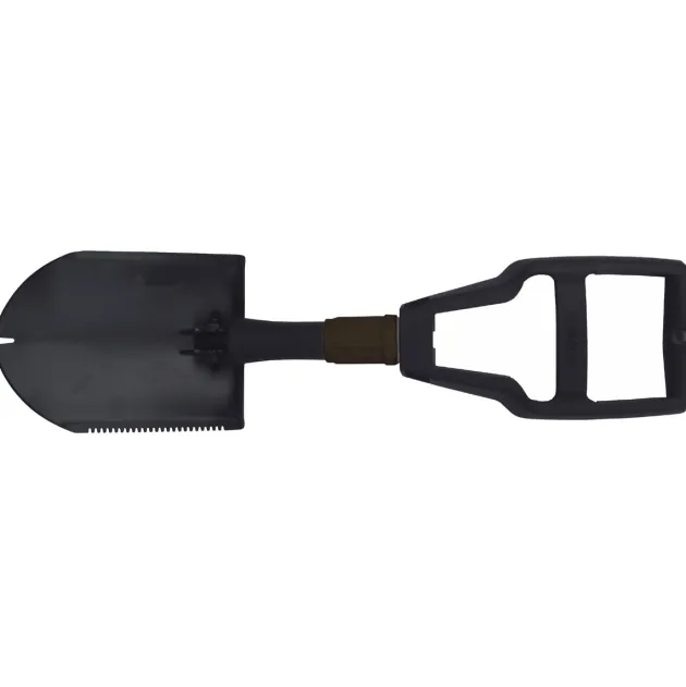 MFH27031 pelle pliante, manche plastique, noir, avec sac