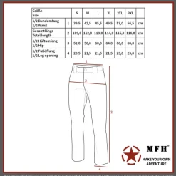 MFH01304RM US Pantalon combat, BDU, coyote tan Taille M