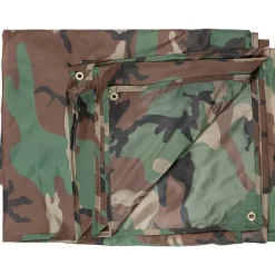 MFH32421T Bâche, "Tarp", woodland, ca. 200 x 300 cm