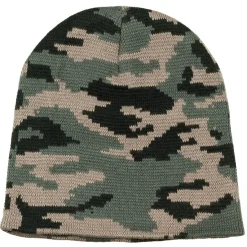 MFH10931T Bonnet tricoté, "Beanie", woodland, maille fine