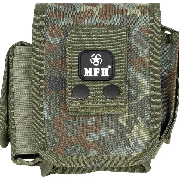 MFH30745V Poche ceinturon avec 3 compartiments, BW camo