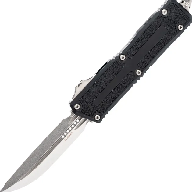 1180-10 - Microtech Scarab II Gen III D/E-S Stonewash Standard