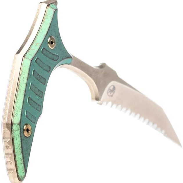Microtech x Bastinelli BEE Marfione Select Antique Green Titanium