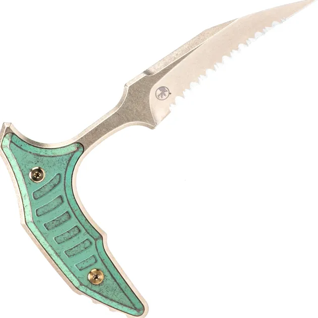 Microtech x Bastinelli BEE Marfione Select Antique Green Titanium