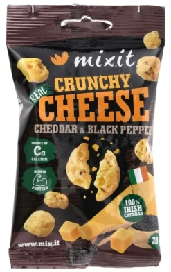 696-055 - MIXIT Cheddar Irlandais croustillant poivré 20 g 8g de protéines