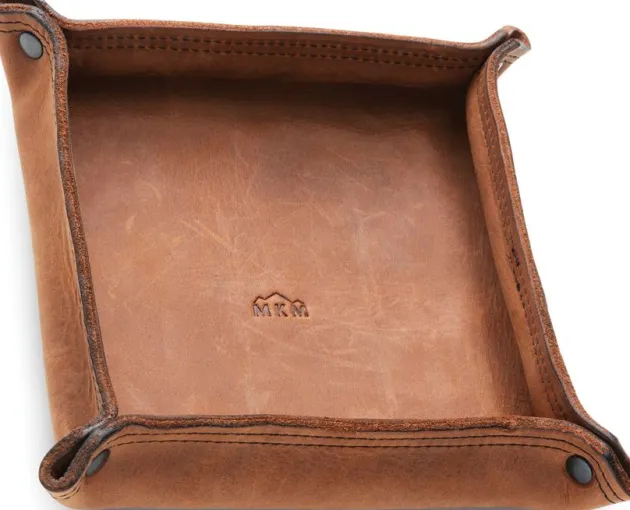 MKMVT2 - MANIAGO KNIFE MAKERS EDC Valet Tray Plateau Organisateur MARRON