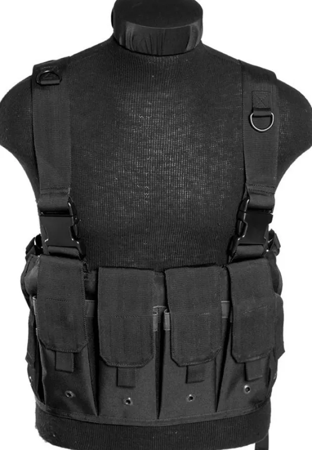 M4484 - MIL-TEC Black Mag Carrier Chest Rig