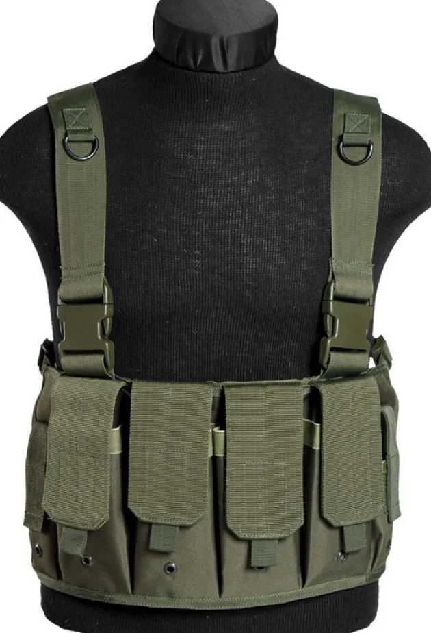 M4483 - MIL-TEC OD Mag Carrier Chest Rig