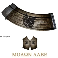 Molon Labe Tan - Gunskins AK-47 Mag Skin