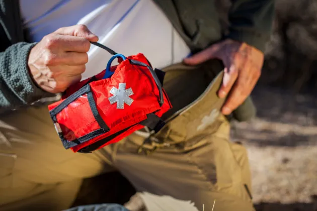 MO-M02-CD-45 - Helikon Tex Kit individuel modulaire premier secours Cordura Pencott Wildwood