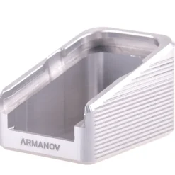 MPGLV2-SI - ARMANOV Magazine Base Pad +2rnd for Glock – V2 SILVER