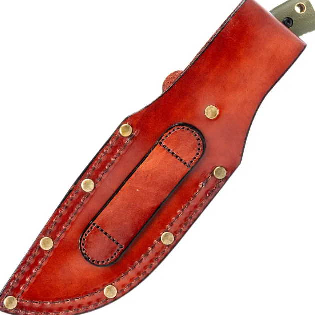 MR735 - Marble's Couteau de chasse micarta vert